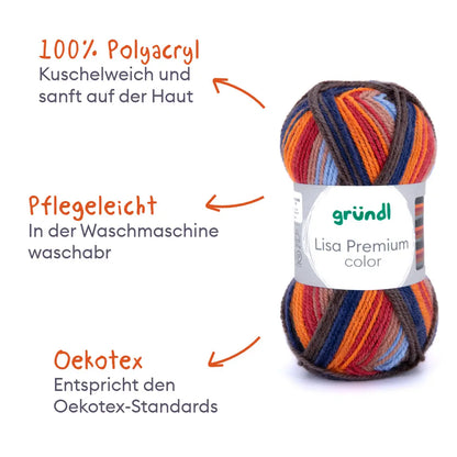 Kit de tricot ColourJoy - Bonnet et écharpe en côtes