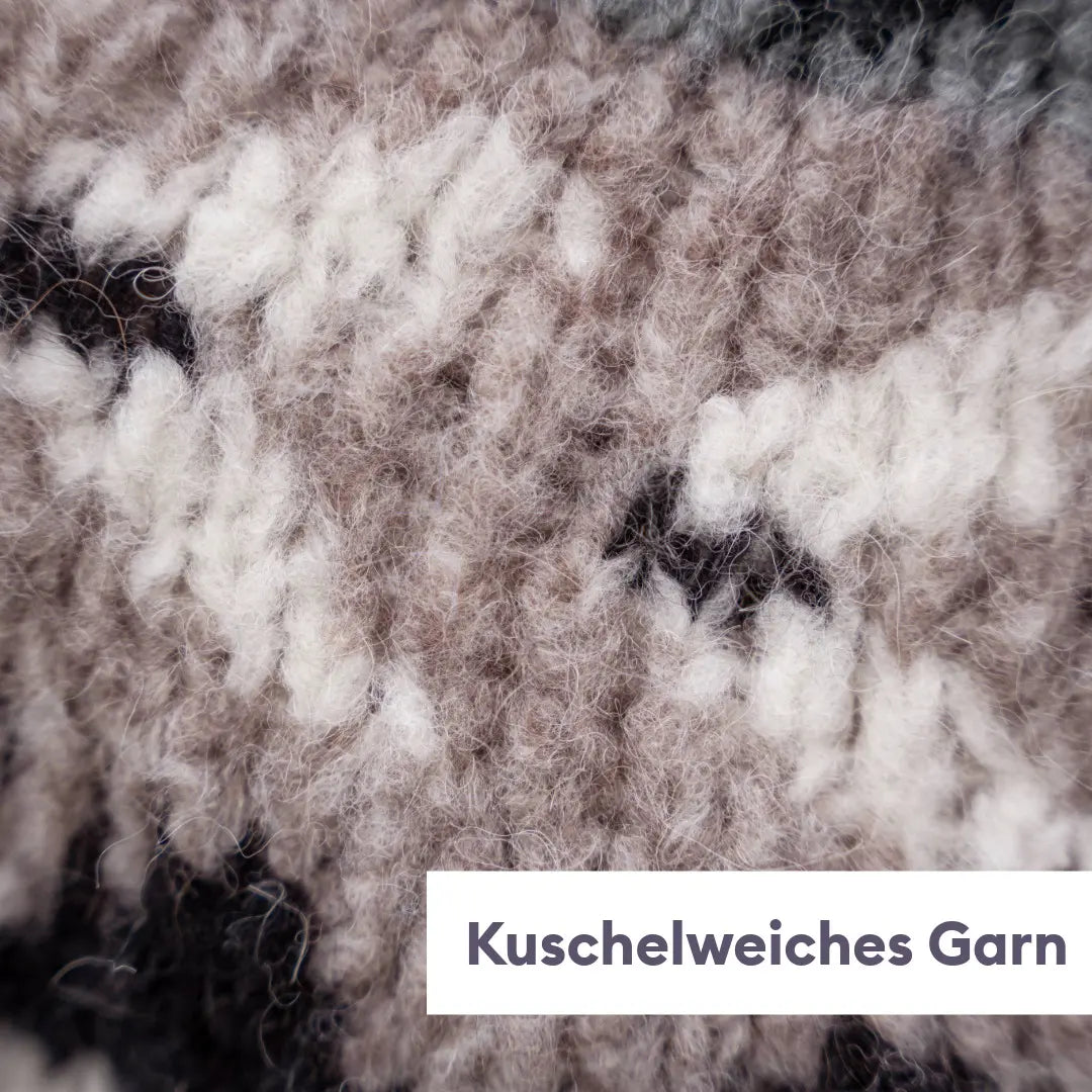 Strickset Jacquard-Pullover Top Down