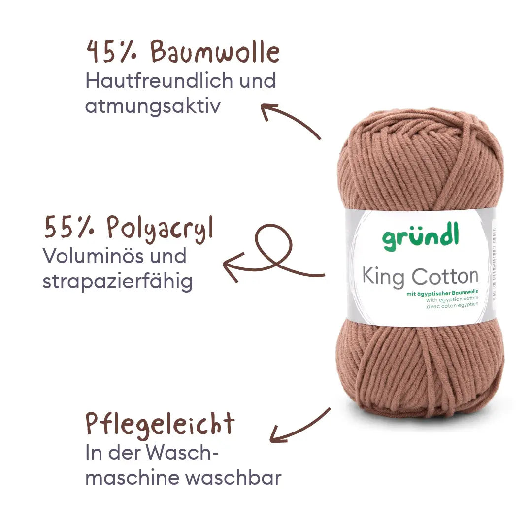 Kit de tricot pull rayé au point mousse