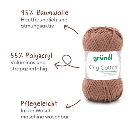 Kit de tricot pull rayé au point mousse