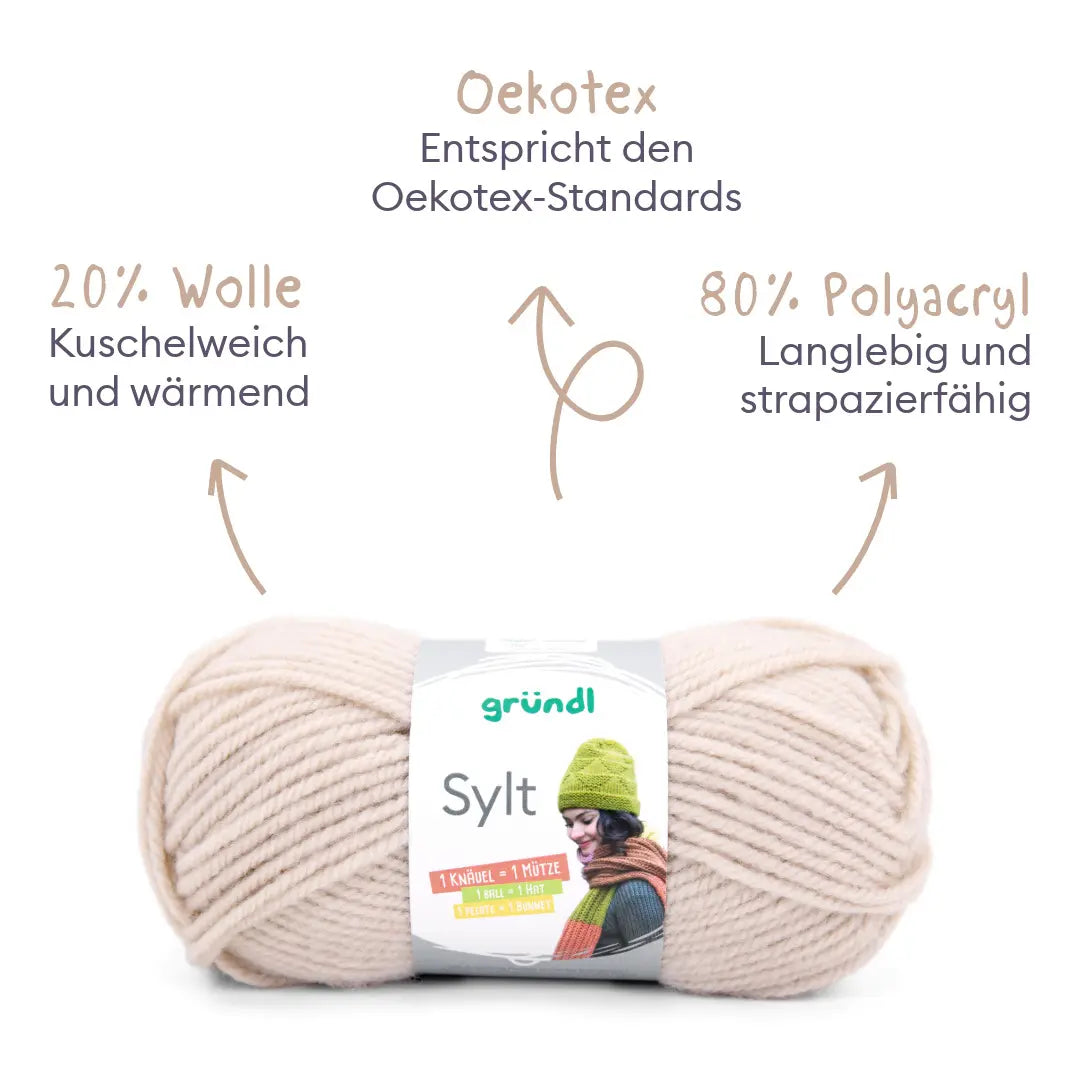 Strickset Pullover mit Karo-Muster