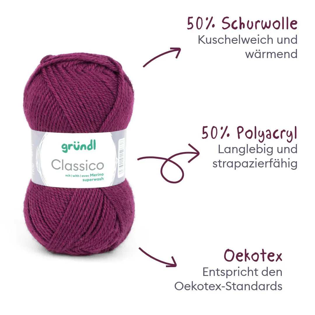 Men's knitting set: hat with loop