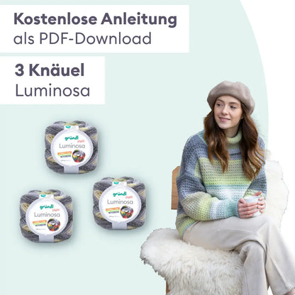 Strickset Pullover mit Hebemaschen