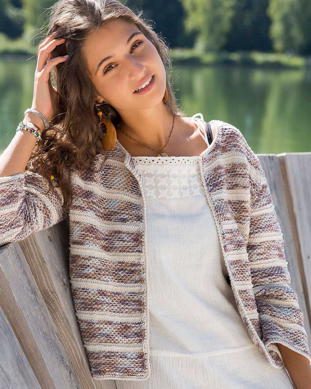 Jacke mit Streifen
