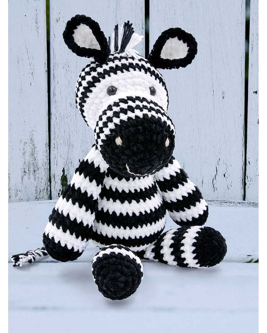 Häkelanleitung Kuscheltier Zebra Zottel