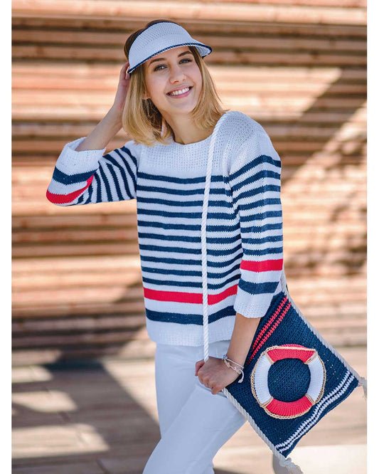 Pullover im Marinelook