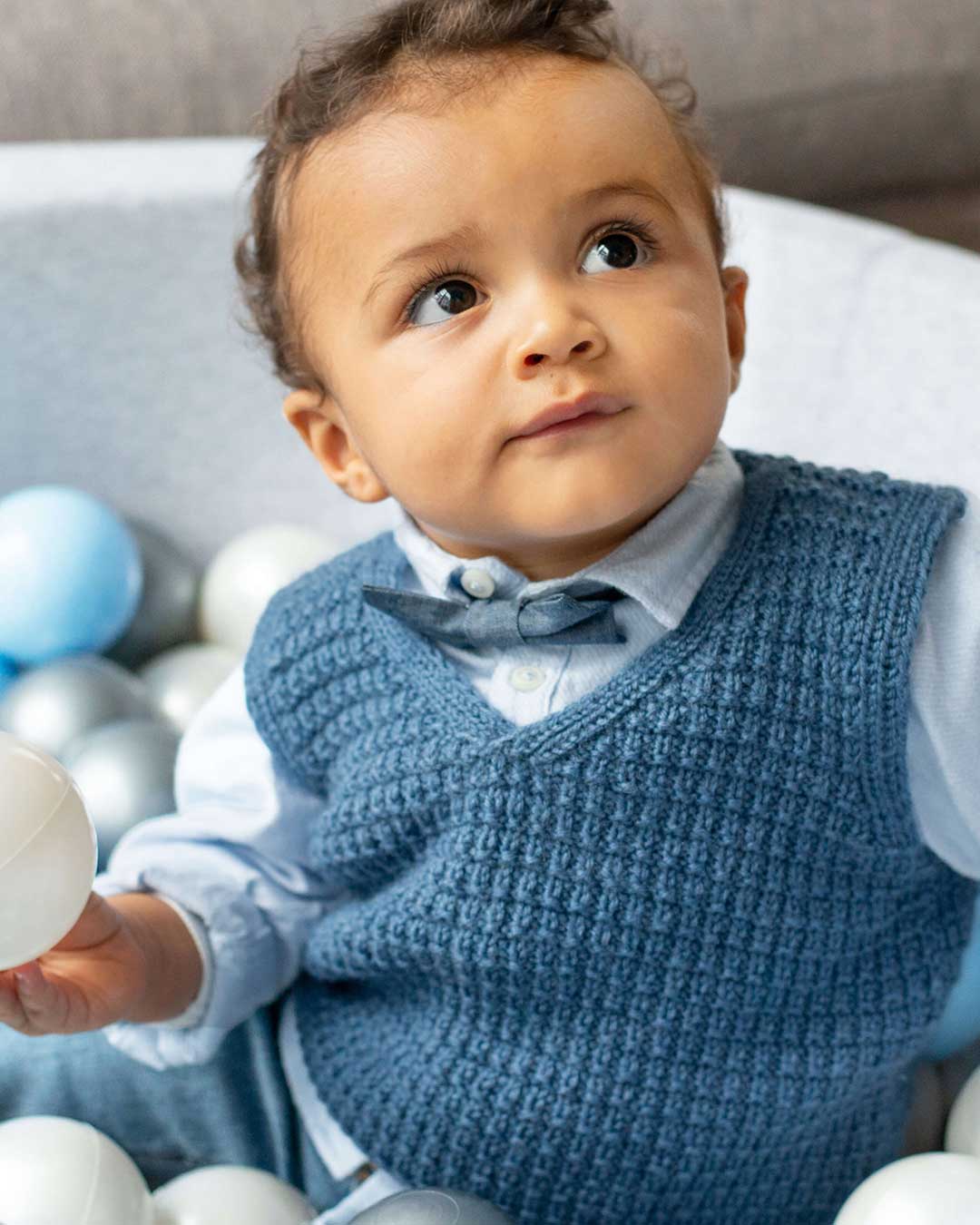 Anleitung Babypullunder mit Reliefmuster