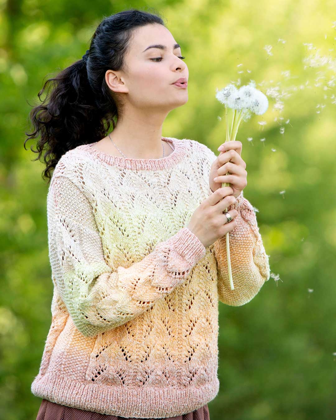 Anleitung Pulli im Ajourmuster