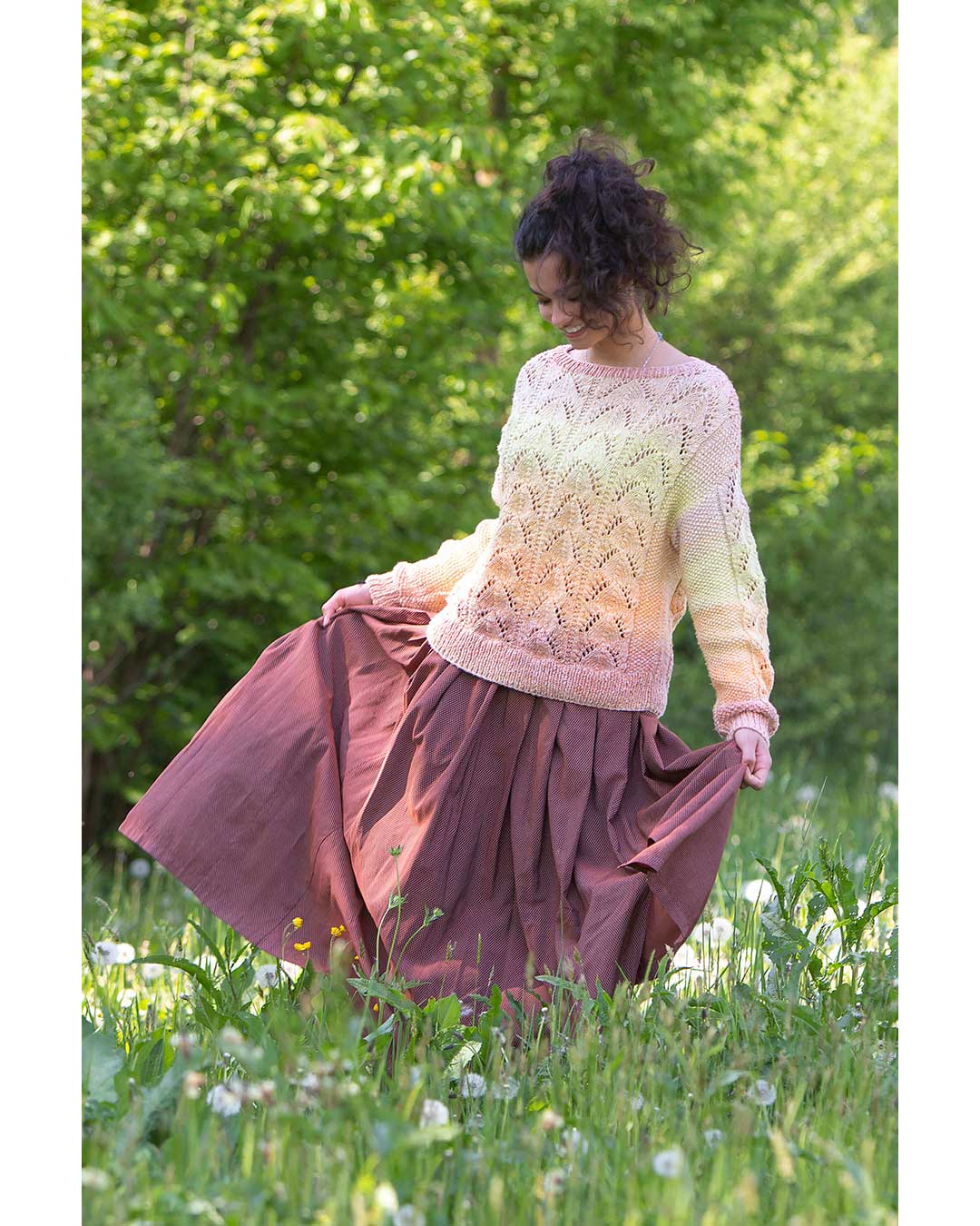 Anleitung Pulli im Ajourmuster