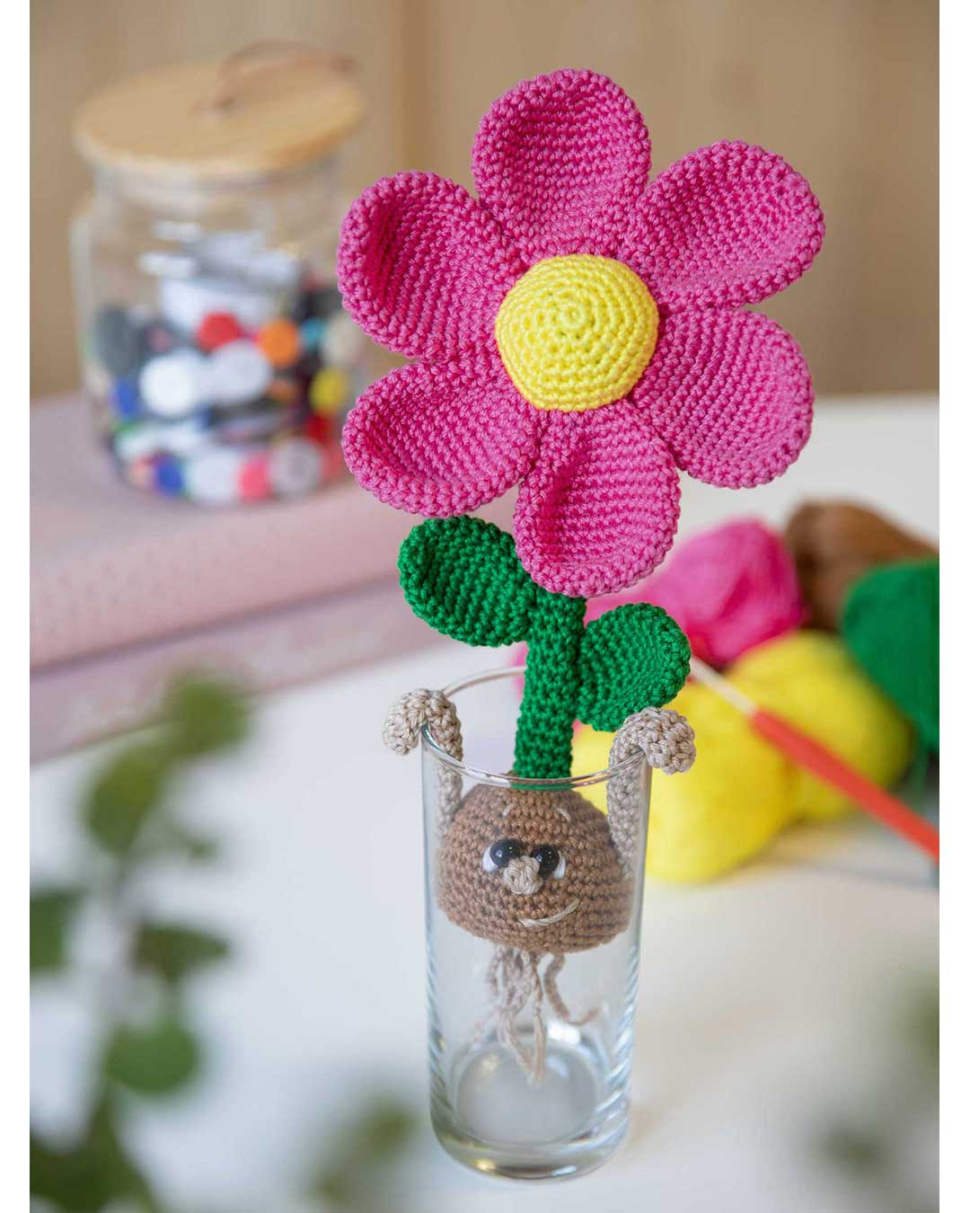 Anleitung Blume mit Blumenzwiebel