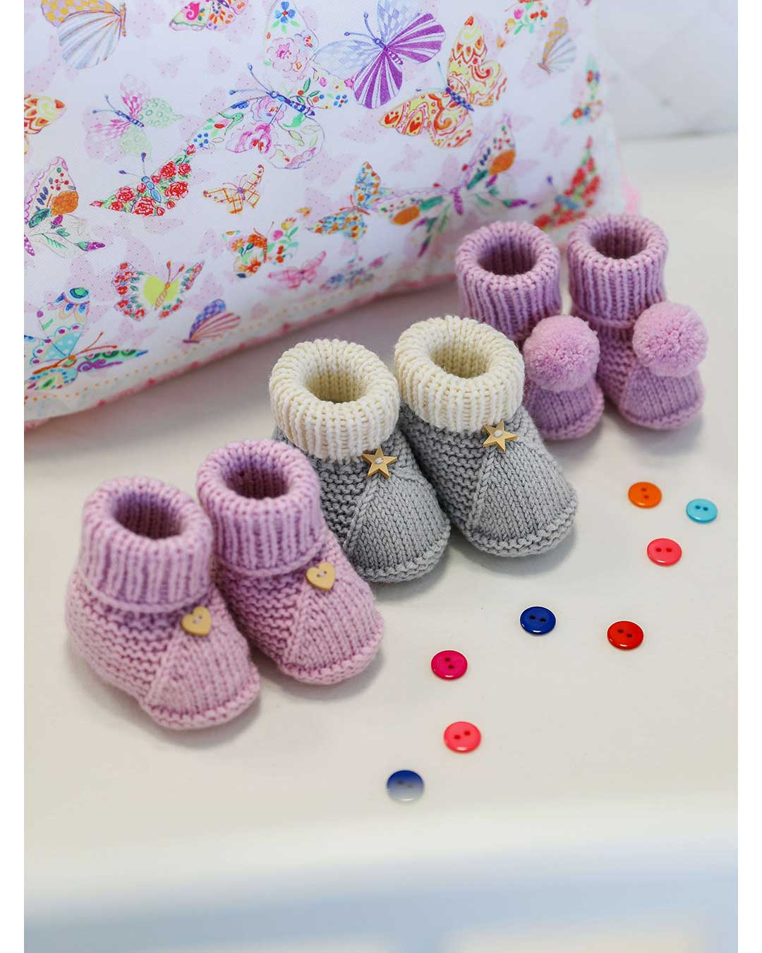Anleitung Babyschuhe
