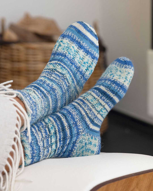 Socken mit Krausrippen