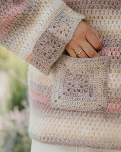 Häkelpulli mit Granny Squares