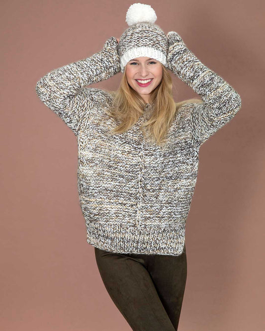 Anleitung Pulli kraus rechts mit Patentmasche