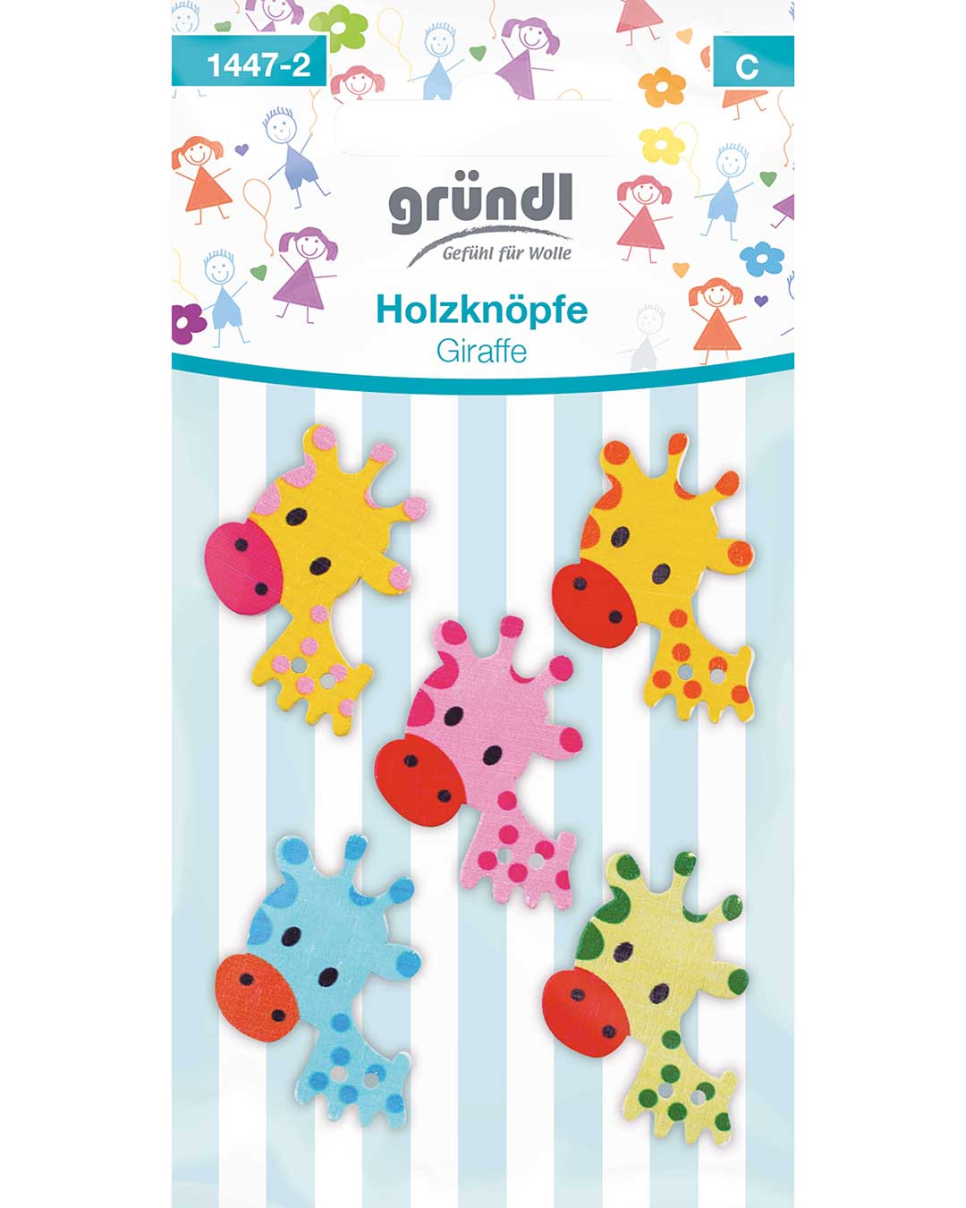 Boutons en bois – - Giraffe