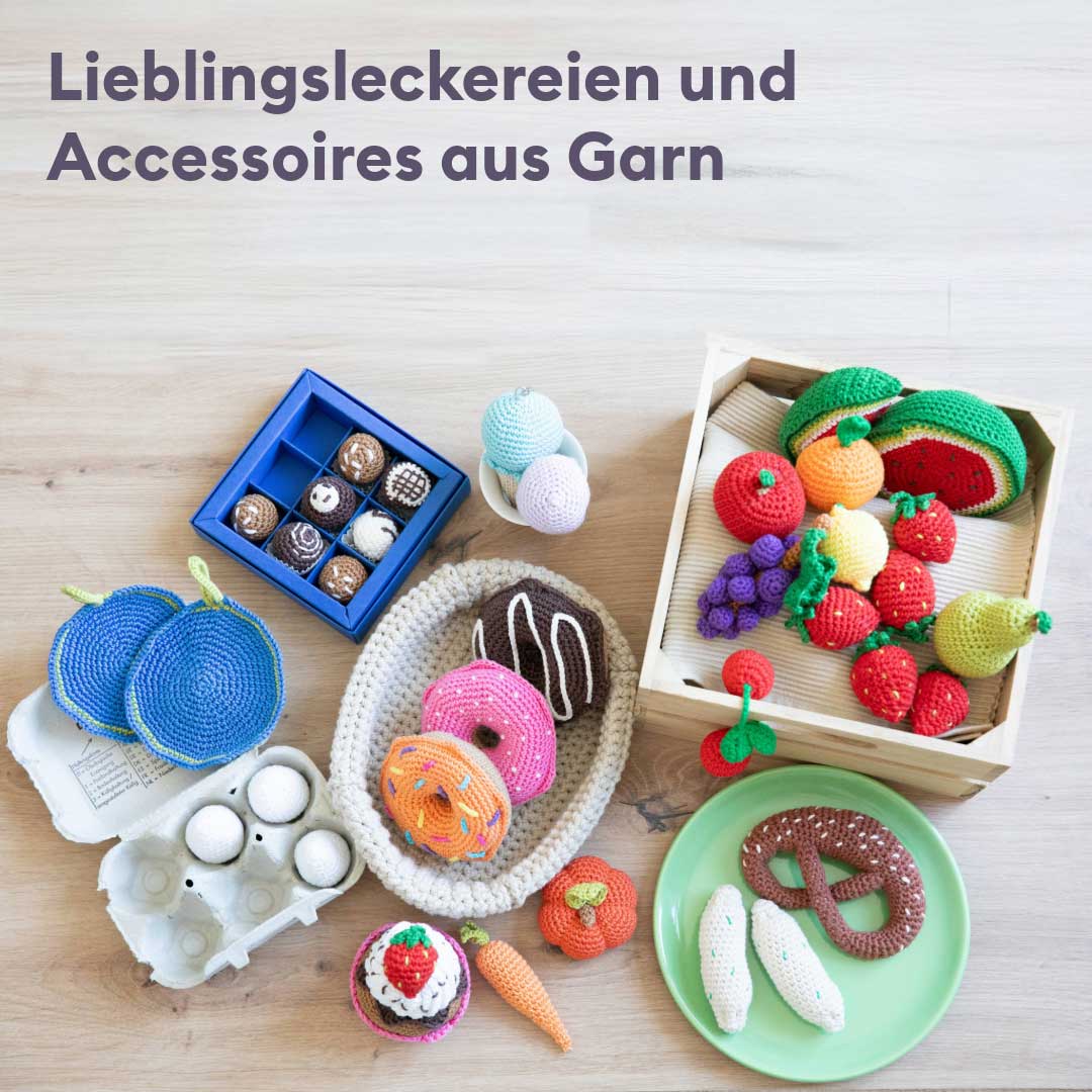 Häkelset Kinderküche und Kaufmannsladen