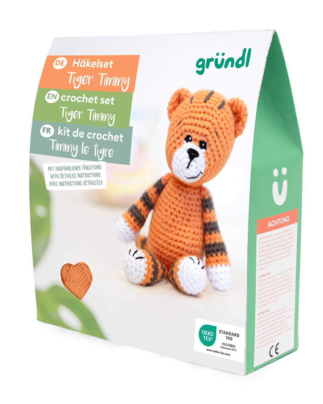 Häkeltiere, Häkelset in BOX - Tiger