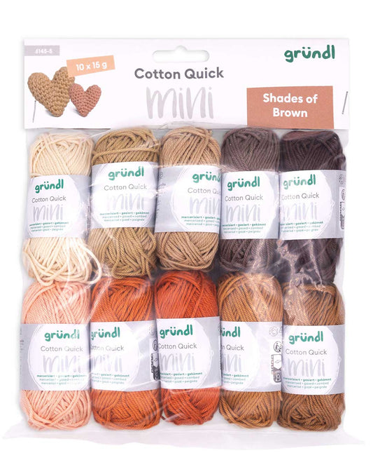 Cotton Quick Mini Shades 10 x 15 g - braun