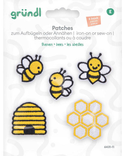 Pièces thermocollantes à coudre - Bienen