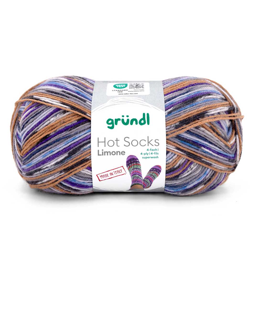 Hot Socks Limone, 4-fach
