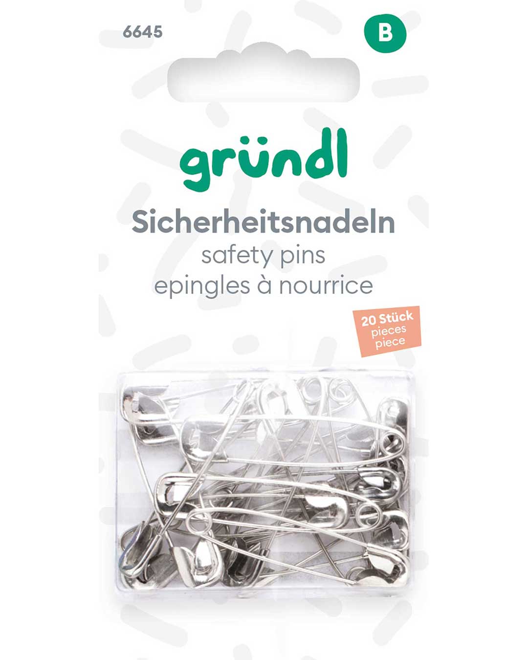 Sicherheitsnadeln, 20 Stück