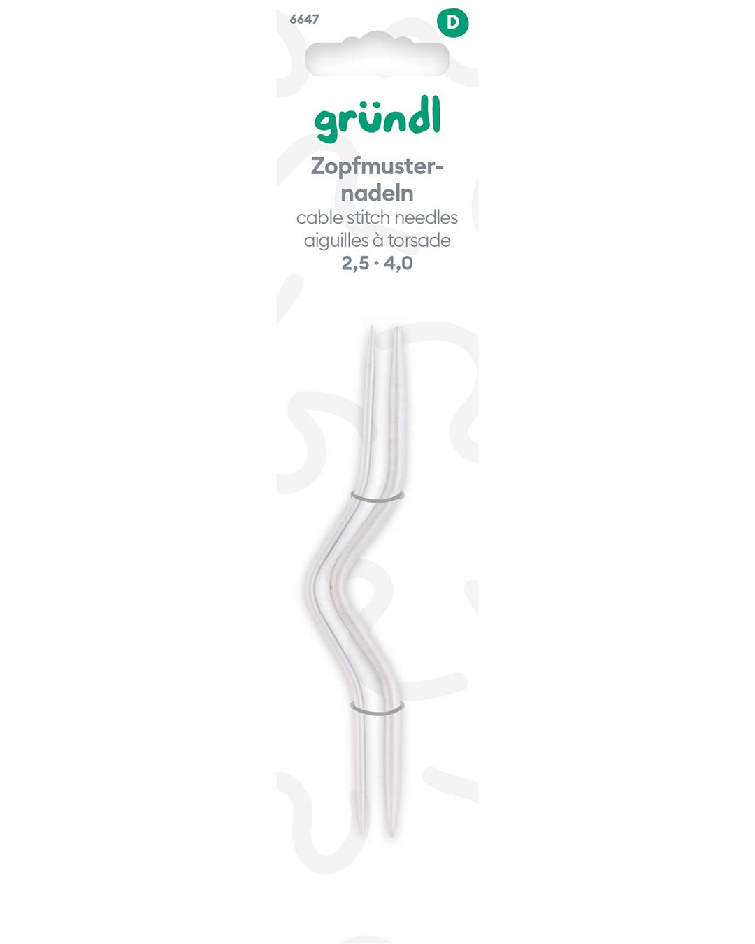 Zopfmusternadeln, Aluminium