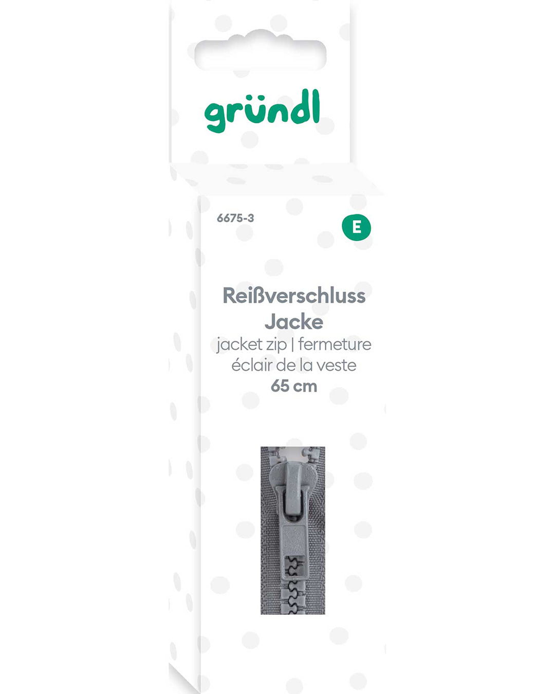 Reißverschluss Jacken, 65 cm