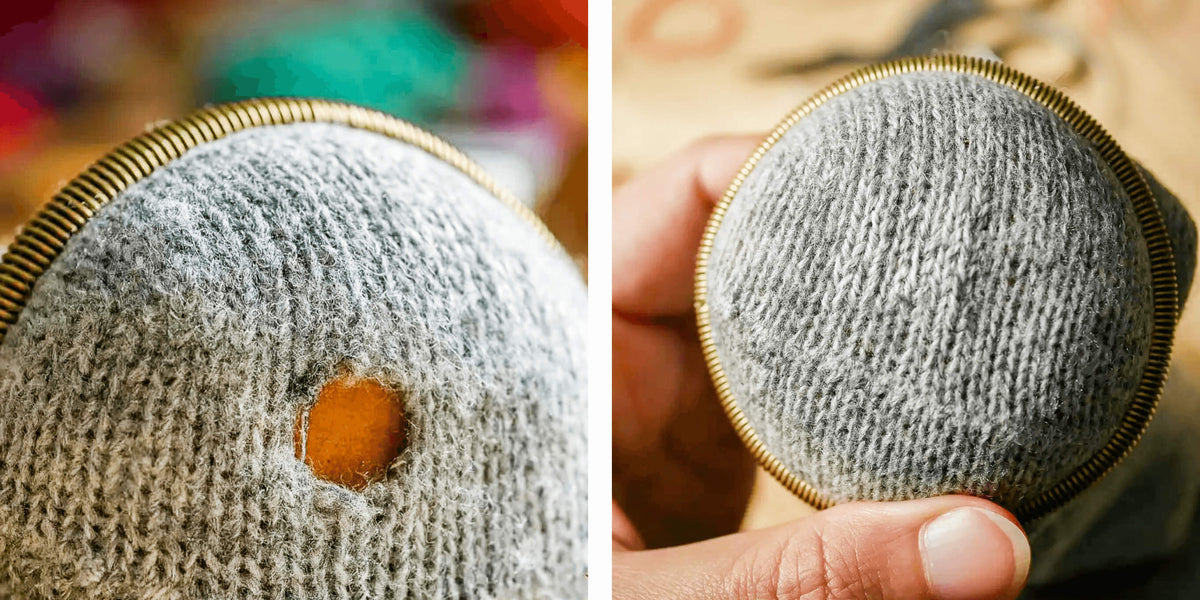Kreativ Socken stopfen mit Sarah von @ein_koffer_voll_wolle